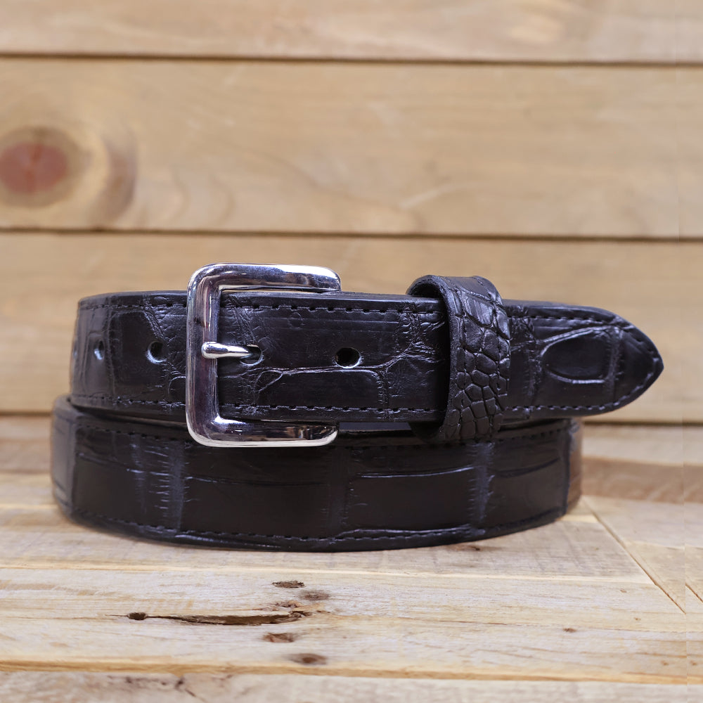 Alligator Matte Black Belt