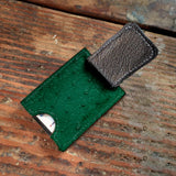 Ostrich Cash Clip Wallet
