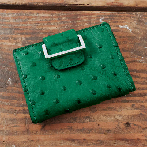 Ostrich Green Women's Wallet