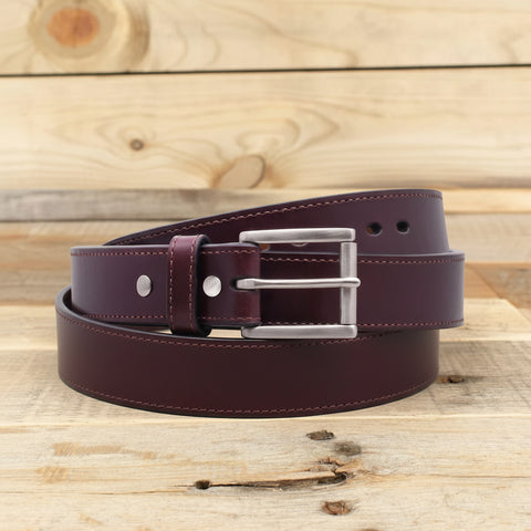 The Ridge - Double Layer Brown Leather Belt 1.5"
