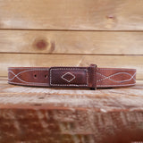 Scratchless Mechanic's Belt - Brown Figure 8 1.25"