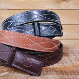 Scratchless Mechanic's Belt - Brown Figure 8 1.25"