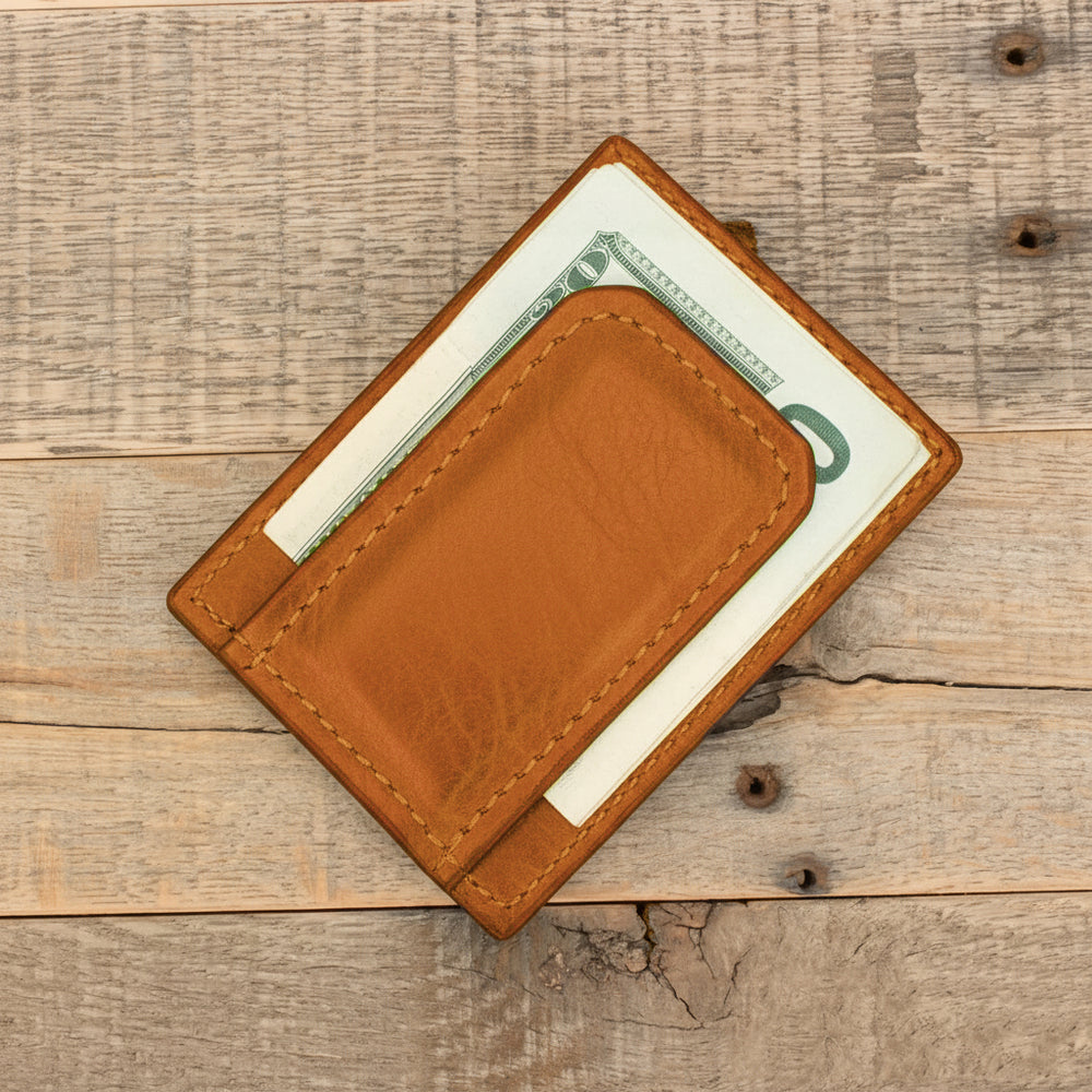 Bison Brown Clip Wallet