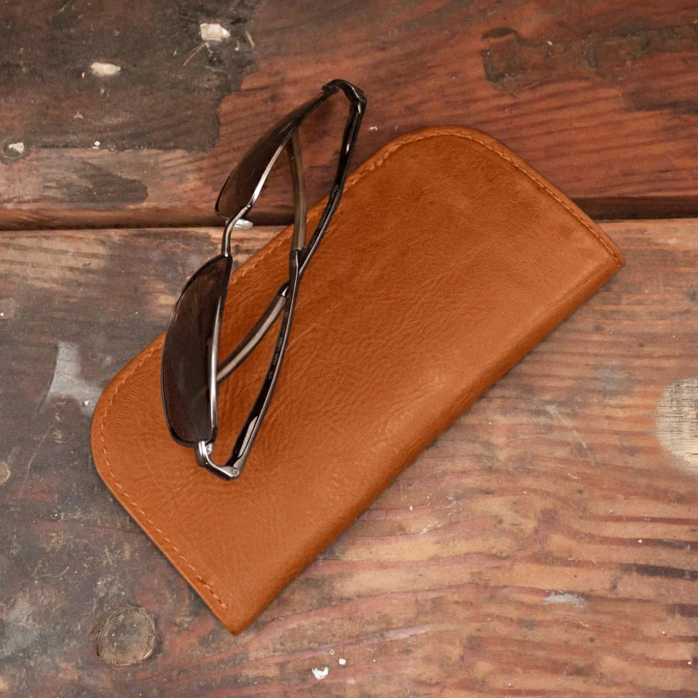 Bison Brown Glasses Case