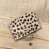 Furry Cowhide Key Holder