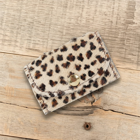 Furry Cowhide Key Holder