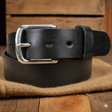 Men's Smooth Black Belt-Yoder Leather Company