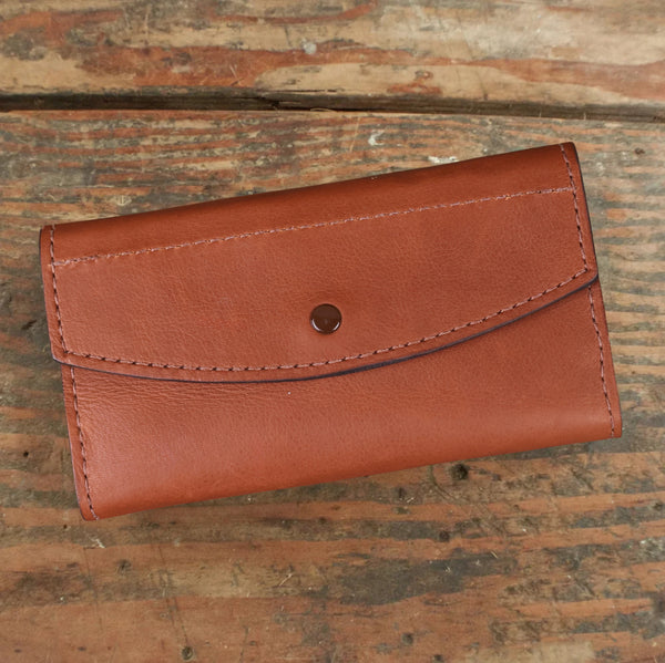 Stylish Bison Brown Clutch - Yoder Leather – Yoder Leather Company