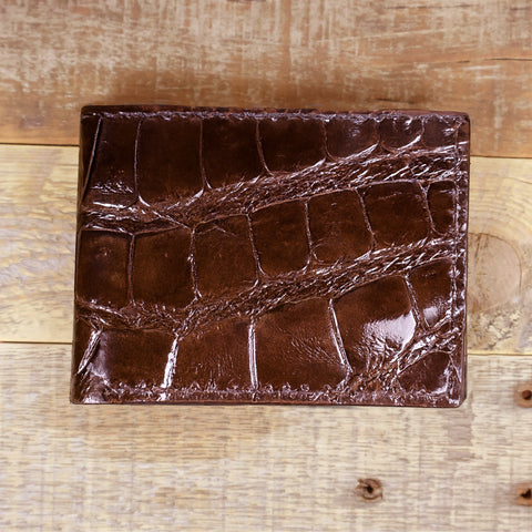 Alligator Full Gloss Brown Bifold