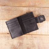Python Suede Black Women's Wallet