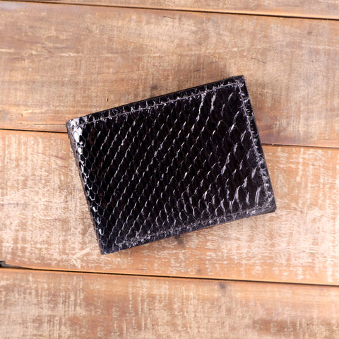 Python Glossy Black Bifold