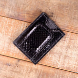 Python Glossy Black Money Clip