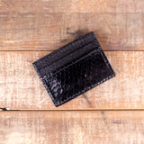 Python Glossy Black Money Clip