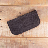 Python Black Suede Glasses Case & Wallet Bundle