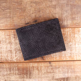 Python Black Suede Bifold & Belt Bundle