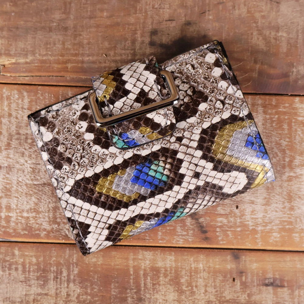 Python Hand Painted Peacock Women's Wallet