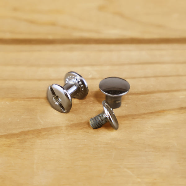 Set of Chicago Screws (2 Pack) - Polished Chrome – Yoder Leather Company