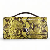 Italian Python Clutch