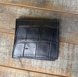 Matte Black Alligator Wallet- SALE ITEM
