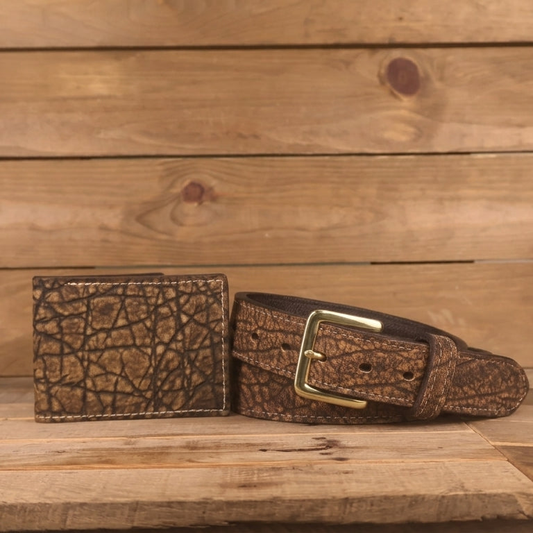 Elephant Treebark Bifold and Belt Bundle