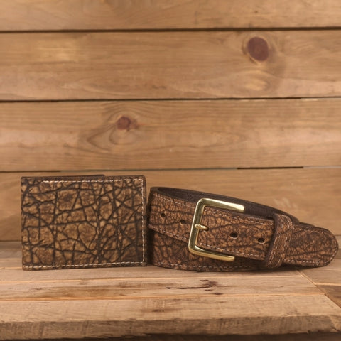 Elephant Treebark Bifold and Belt Bundle