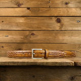 Crocodile Golf Belt with Gold Buckle