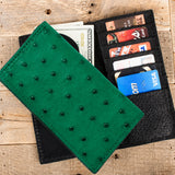 Ostrich Green Rodeo Wallet