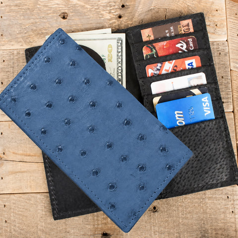 Ostrich  Blue Rodeo Wallet