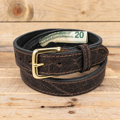 Elephant Brown Money Belt