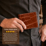 Alligator Cognac Bifold