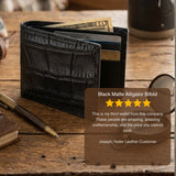 Alligator Matte Black Bifold