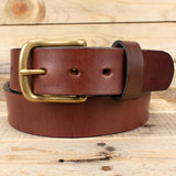 Smooth Brown Belt - SALE ITEM - Multiple Sizes-Yoder Leather Company