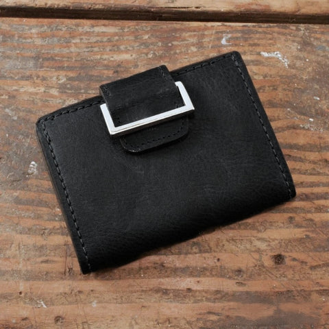Cowhide Black Women's Wallet