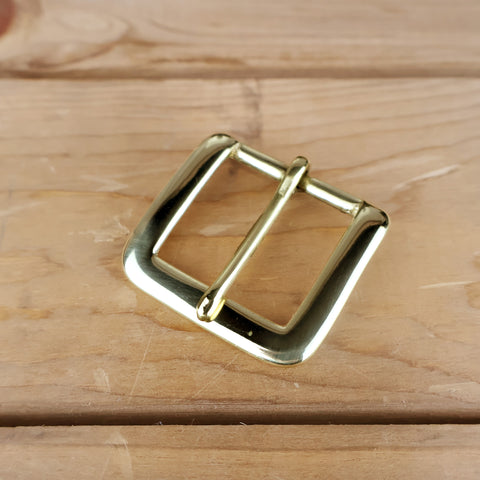 Squire Dress Buckle - Polished Brass - Multiple Sizes-Yoder Leather Company