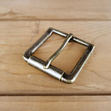 Solid Brass #1402 Roller Buckle 1.5" - Antique Brass-Yoder Leather Company