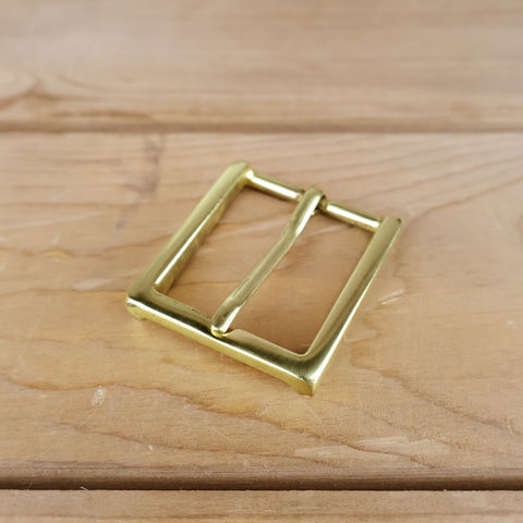 Solid Brass #8 Dress Buckle 1.25"-Yoder Leather Company