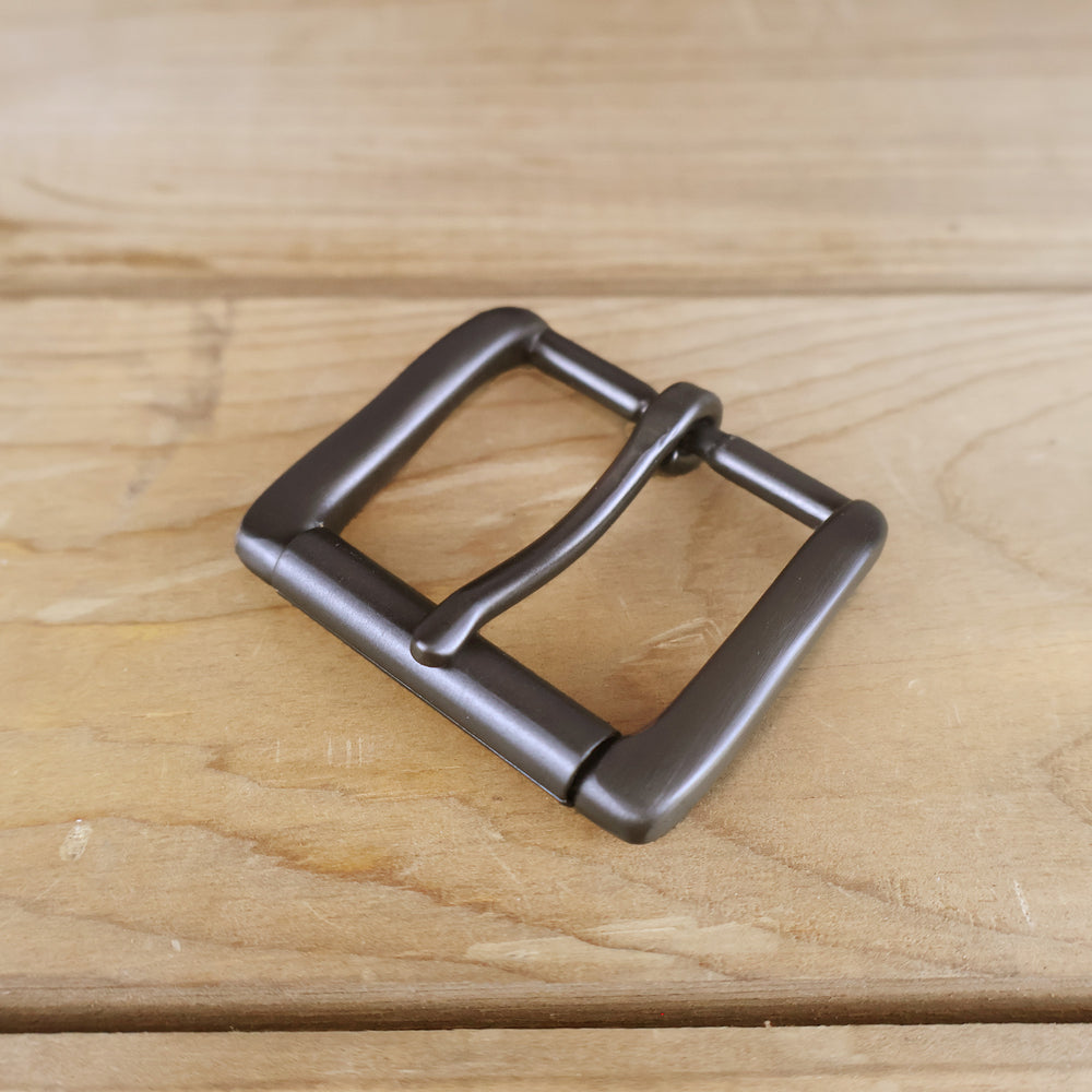 Solid Brass #70 Roller Buckle 1.5" - Gunmetal-Yoder Leather Company