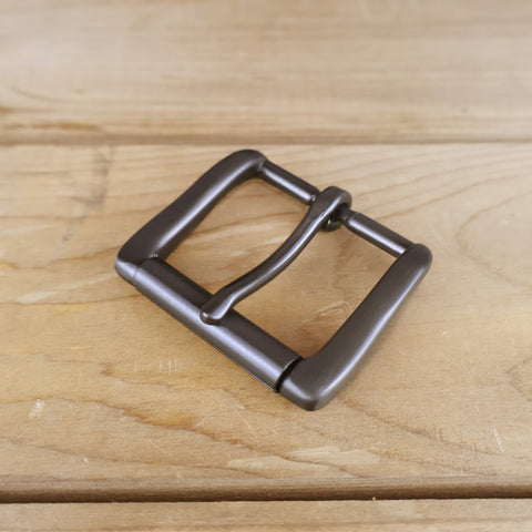 Solid Brass #70 Roller Buckle 1.5" - Gunmetal-Yoder Leather Company