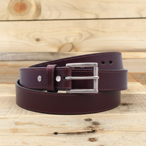 The Ridge Steel Core - Steel Core Brown Leather Belt 1.5"