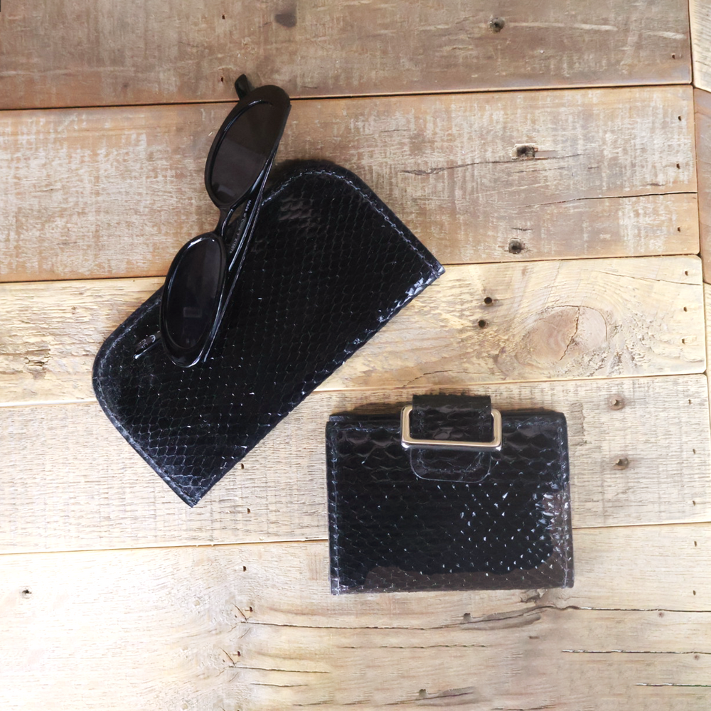 Python Glossy Glasses Case & Wallet Bundle