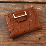 Ostrich Cognac Women's Wallet