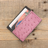 Ostrich Cash Clip Wallet