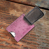 Ostrich Cash Clip Wallet
