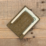 Ostrich Cash Clip Wallet