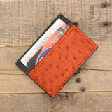 Ostrich Cash Clip Wallet