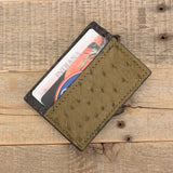 Ostrich Cash Clip Wallet