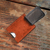 Ostrich Cash Clip Wallet