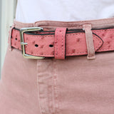Ostrich Pink Money Belt