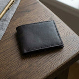 Cowhide Black Bifold