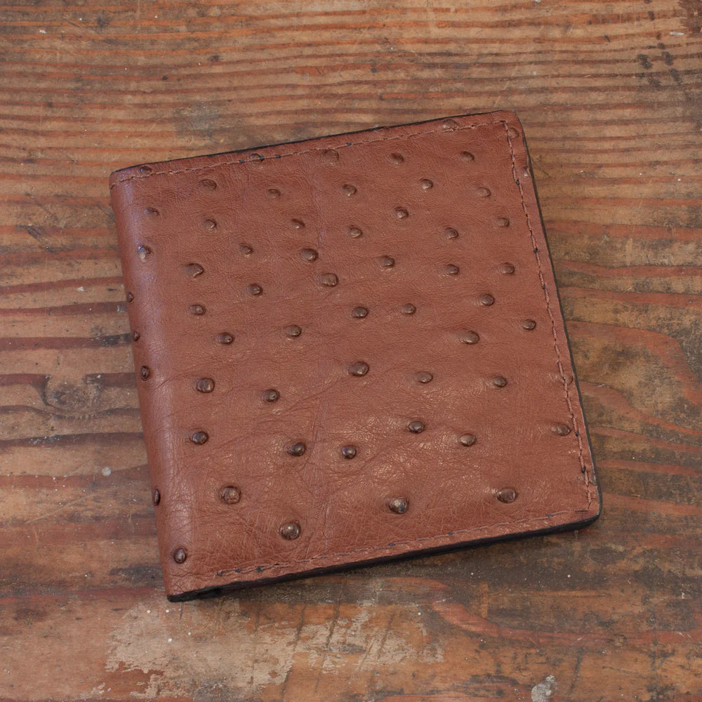 Ostrich Brown Hipster-Yoder Leather Company